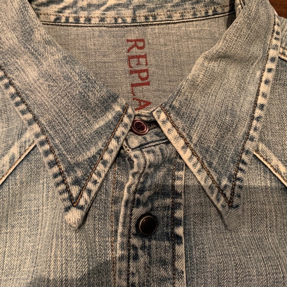 Replay Men's denim shirt - Picture 4 of 10